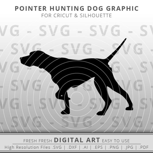 English Pointer Dog Silhouette