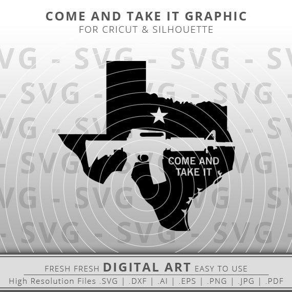 Texas Gun SVG - Texas Outline SVG - AR15 with Scope SVG - Assault Rifle SVG - 2nd Amendment SVG - Gun Rights SVG - Texas Flag svg - Cricut - Silhouette - Cameo