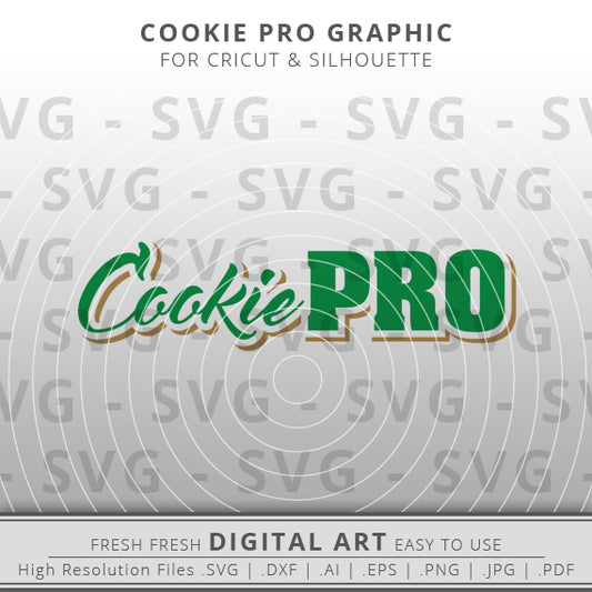 Girl Scout Cookie SVG - Cookie Pro SVG Image - Girl Scout SVG - Cricut - Silhouette Cameo - Clipart - Digital Download