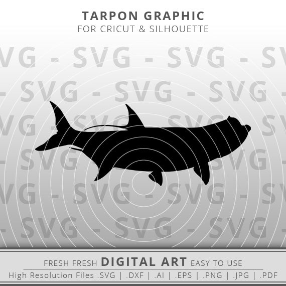 tarpon svg fish outline