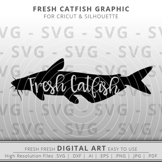 fresh catfish svg fish outline
