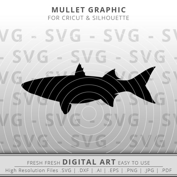 mullet svg fish outline