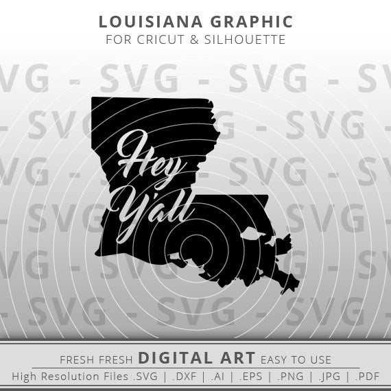 hey y'all inside louisiana state outline