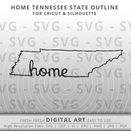 Outline of the state of Tennessee with the word Nashville incorporated into the line.