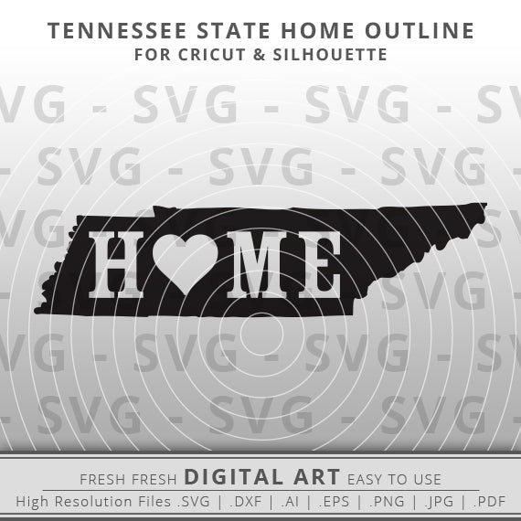 Outline of the state of Tennessee with the word Nashville incorporated into the line.