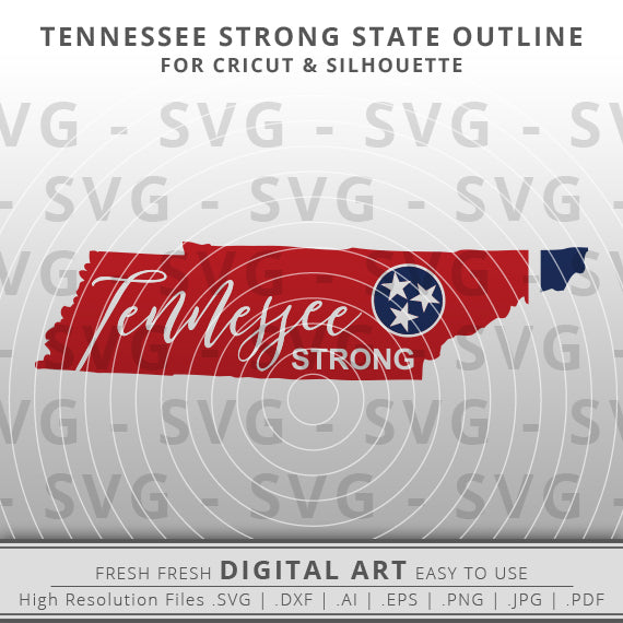 Outline of the state of Tennessee with the word Nashville incorporated into the line.