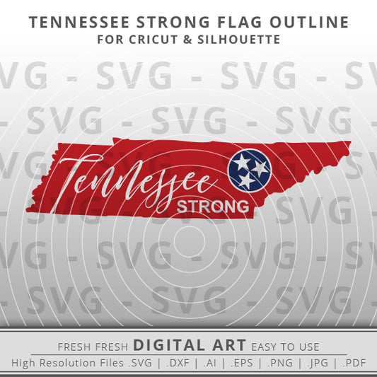 Outline of the state of Tennessee with the word Nashville incorporated into the line.