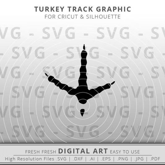 Turkey tracks svg image file